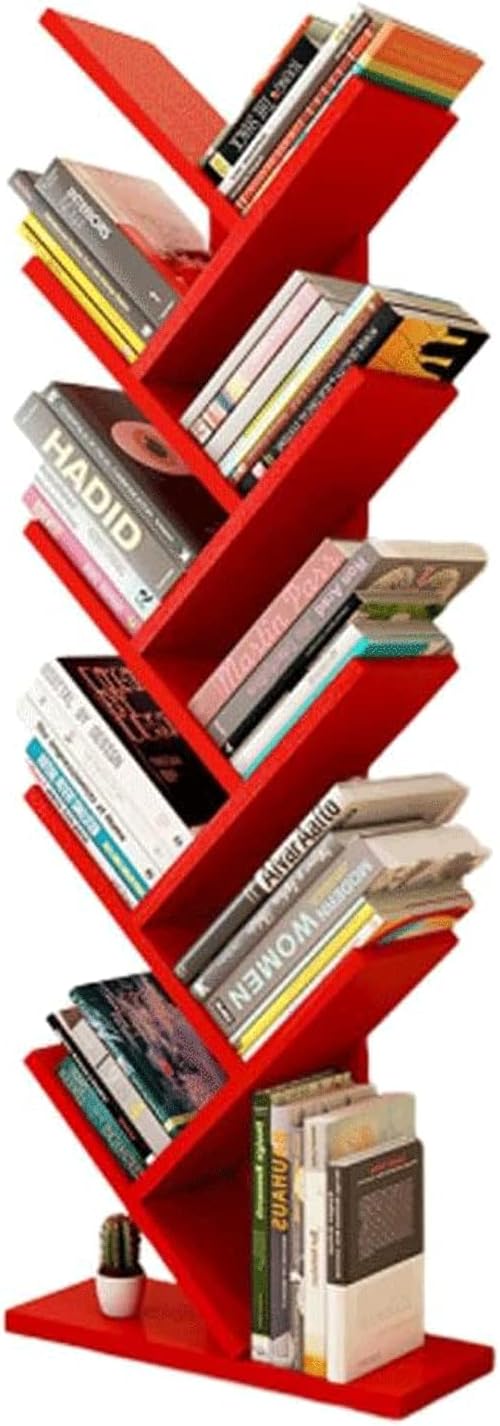 PAASHE 9 Tier Tree Stand Bookshelf Horse Shaped Bookcase Creative Modern Living Room Simple Floor Bookshelves Board Rack Bookcase