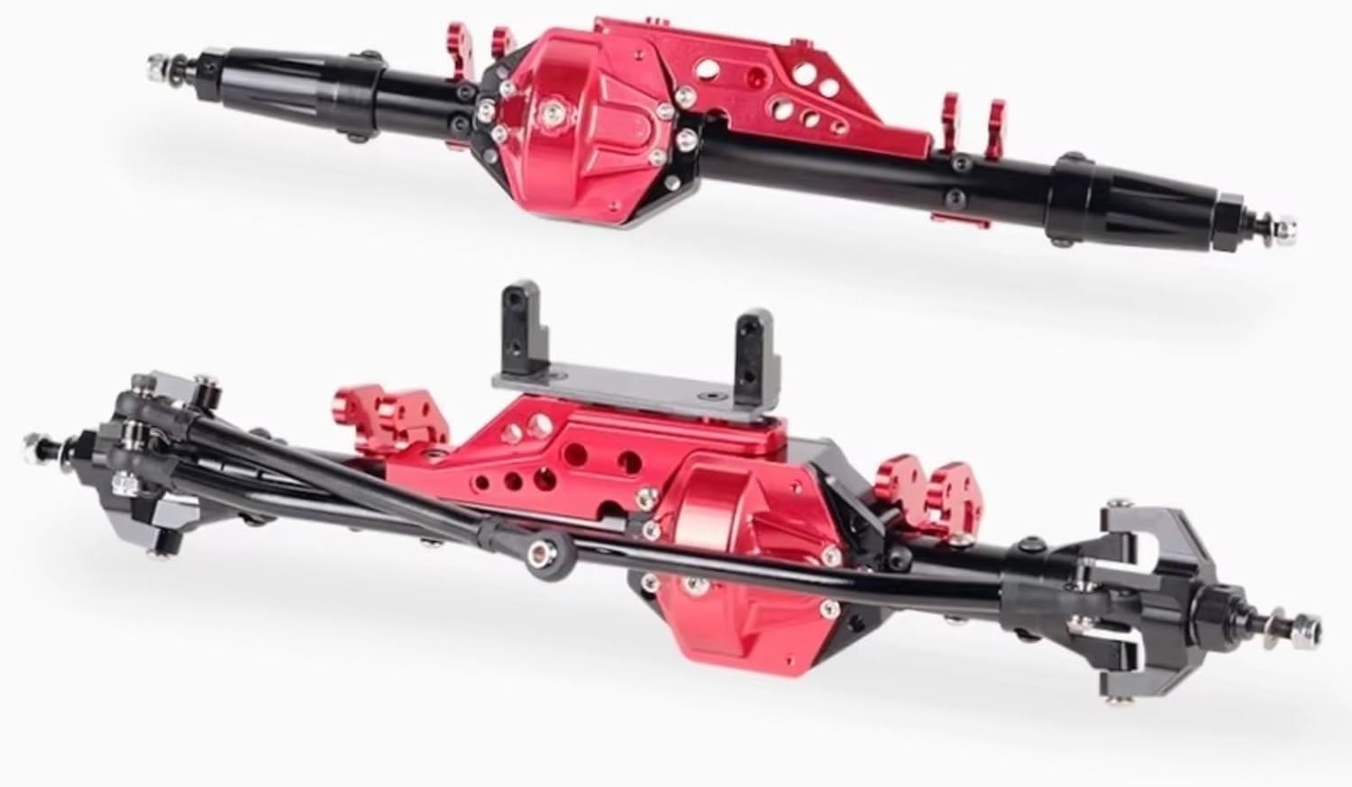 RC Axle Models For Ghost RR10 90048 1/10 Front Rear Axle Model Car CNC Aluminum Assembly RC Crawler Parts Accessory Reapir Upgrade(1set)