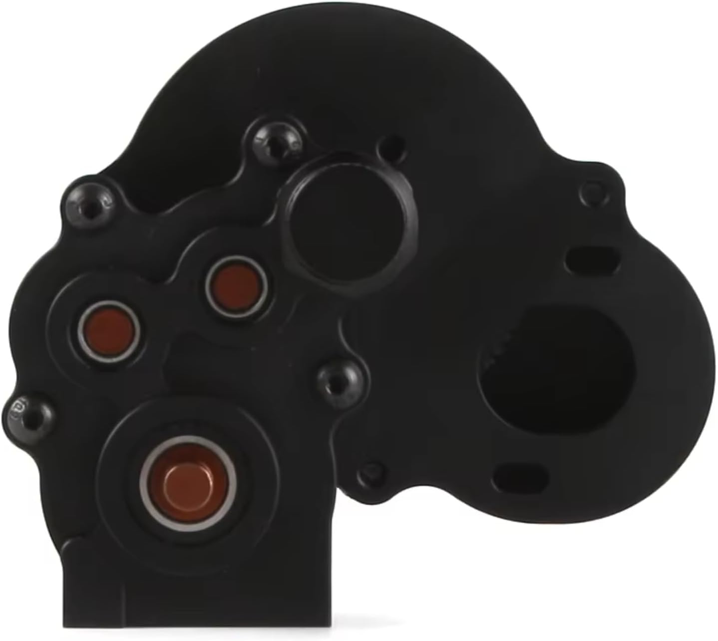 RC Gearboxes For Scx10 90046 1/10 Metal Belt Reverse Transmission Gearbox RC Crawler Car Reverse Transmission Gearbox Upgrade Parts(Black)