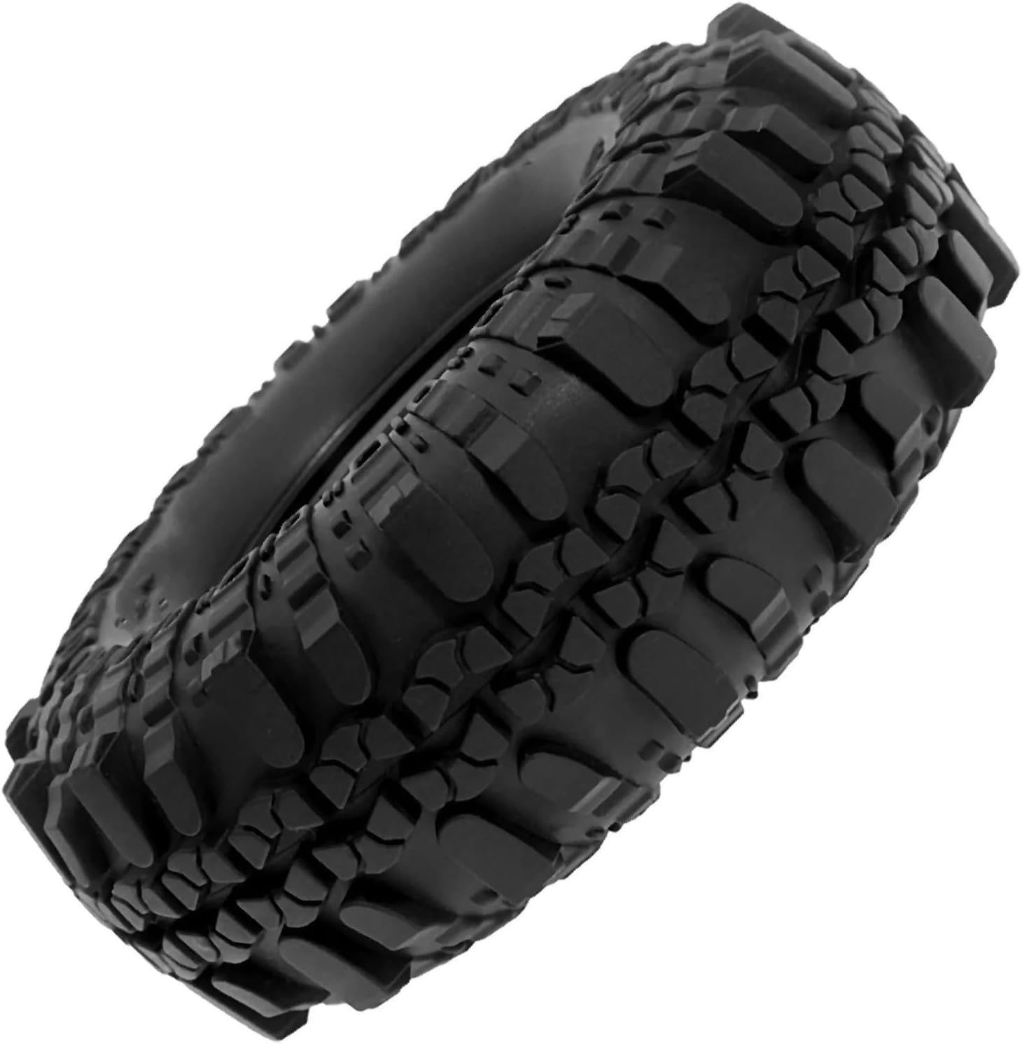 RC Car Replacement For Axial For SCX10 For Traxxas For TRX4 1/10 4pcs Metal 1.9 Beadlock Wheels And Tires Set 108mm RC Crawler Parts