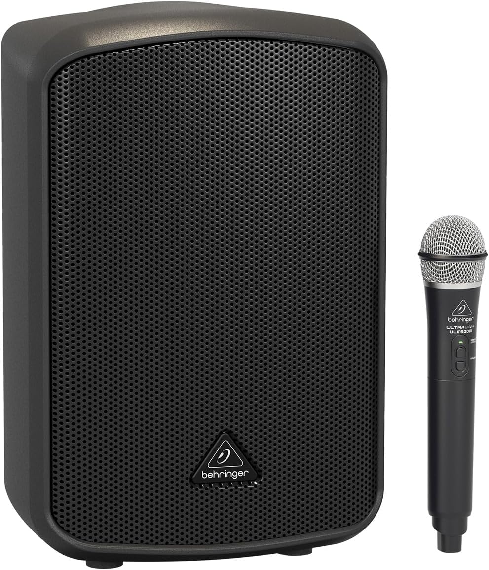Behringer EUROPORT MPA200BT All-in-One Portable 200-Watt Speaker with Wireless Microphone, Remote Control via Smart Phone, Bluetooth Audio Streaming and Battery Operation