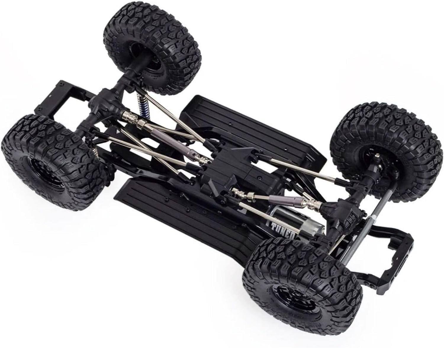 313mm Wheelbase RC Crawler Chassis Frame Builders Kit with 2-Speed Transmission 35T 550 Motor for TRX4 D90 DIY Upgrade (Chassis with Wheels)
