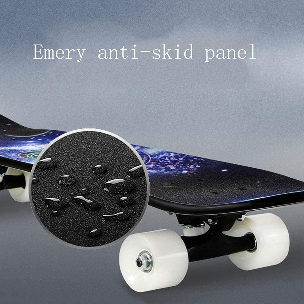 Double Kick Trick Board Flash Wheel Skateboard with ABEC-7 Bearing 7-Layer Maple Deck for Adults Kids and Teens 31 X 8 X 5 Inches for Beginners and Professionals (7)