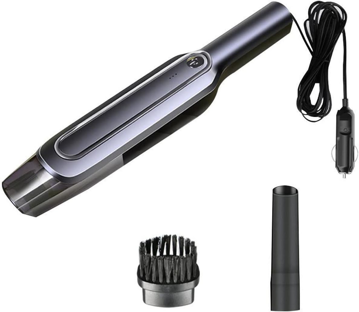 WAGNUS Hard Floor Vacuum Portable Car Wireless Vacuum Cleaner ABS Handheld Rechargeable Dry Wet Dust Cleaner for Home Black Color