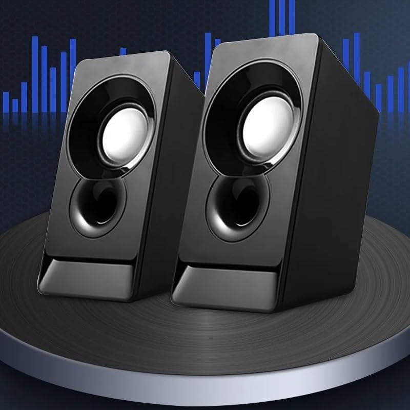 Desktop Computer Speakers with Subwoofer for Home Use Stereo Surround Wired Speakers