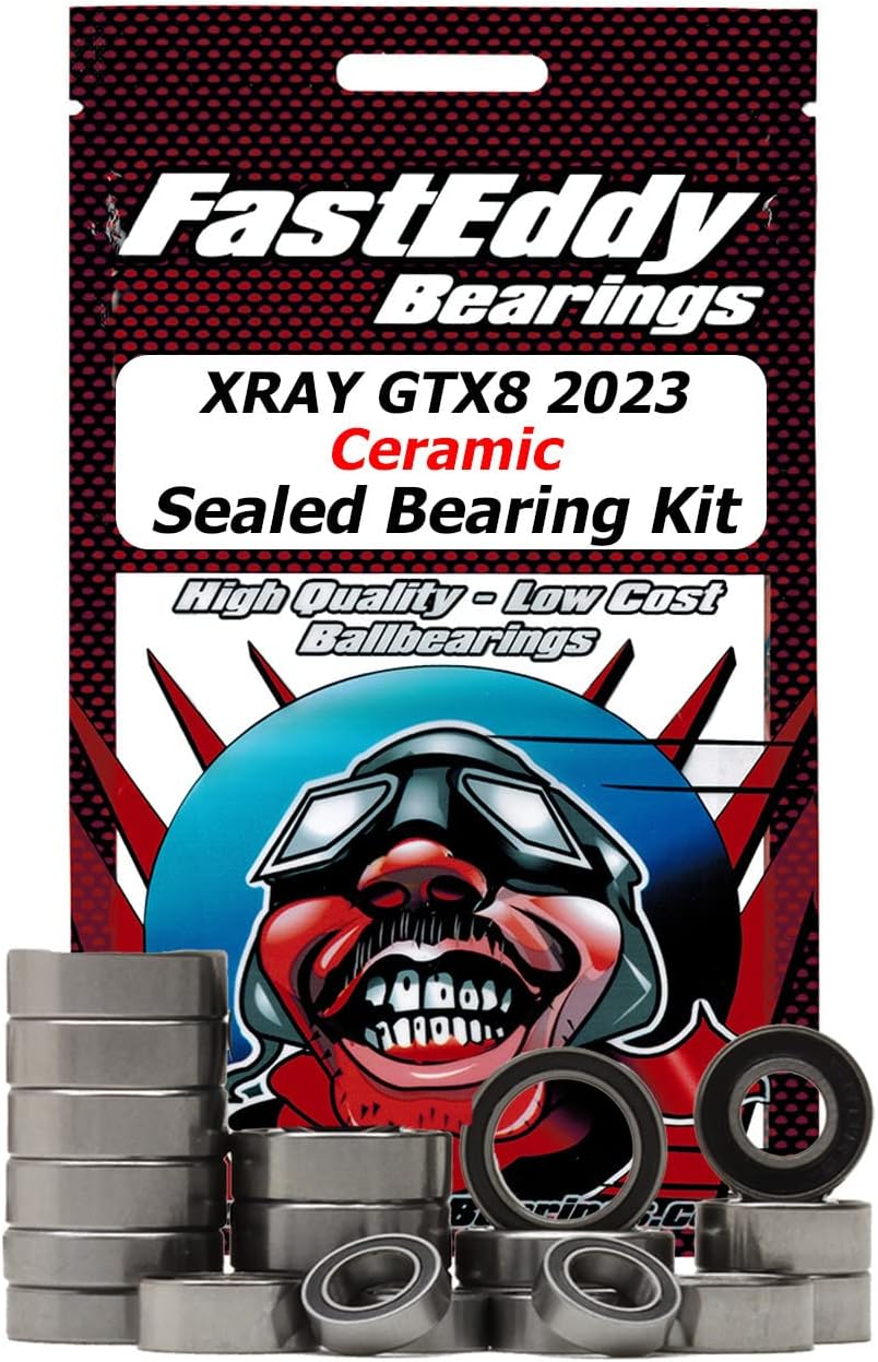 FastEddy Bearings Compatible with XRAY GTX8 2023 Ceramic Sealed Bearing Kit