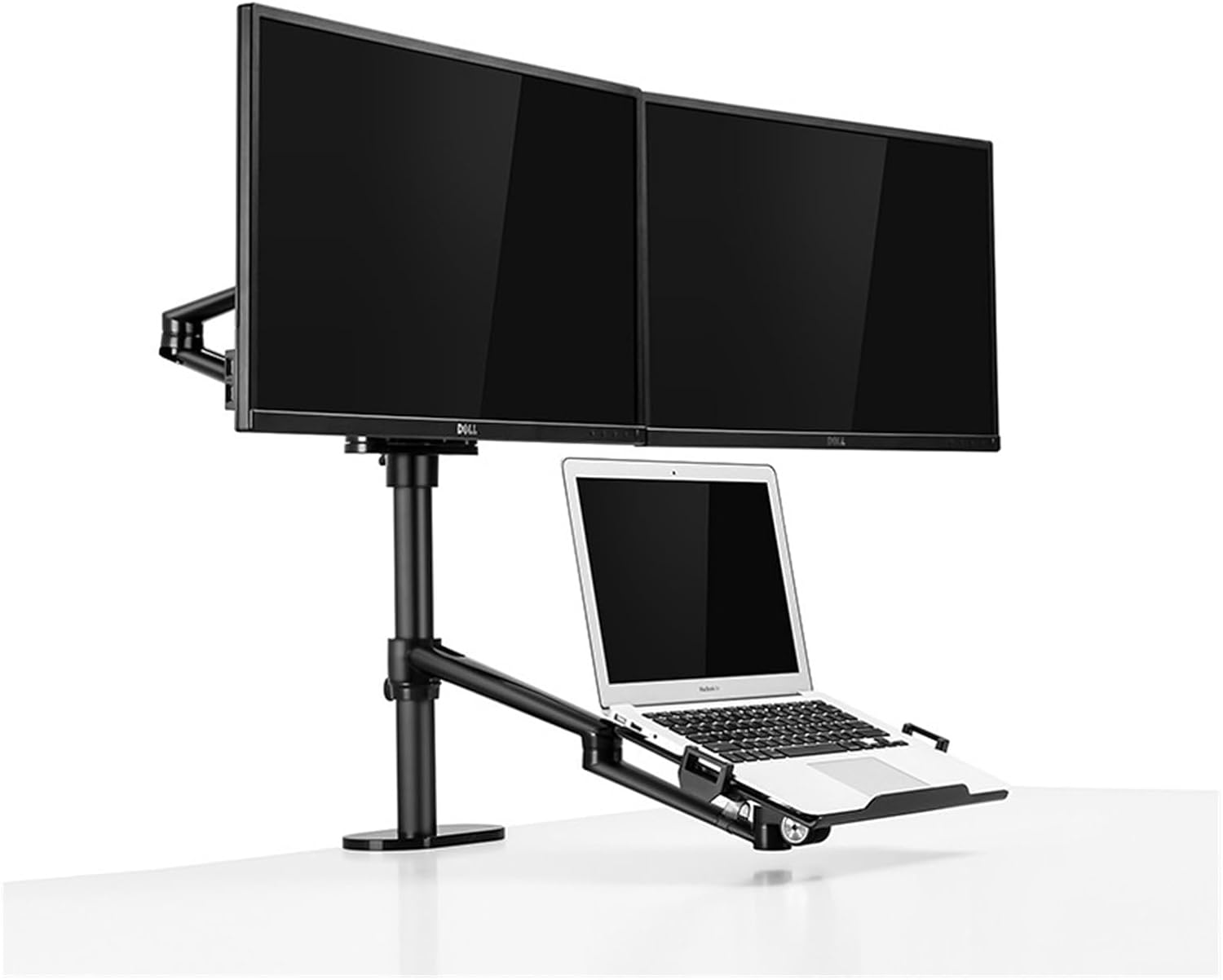 Dual Monitor Combination Stand, Three-Screen Office Desk Lift Bracket, Laptop Stand Combination