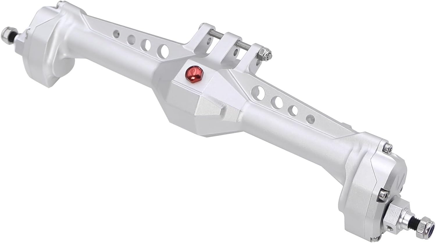 RC Upgrade Accessories for Vanquish 1/10 for VS4-10 for Phoenix F10 Metal Front Rear Portal Axle Complete Set Replacement RC Crawler for LCG Chassis DIY Upgrade Parts(Silver,Set)