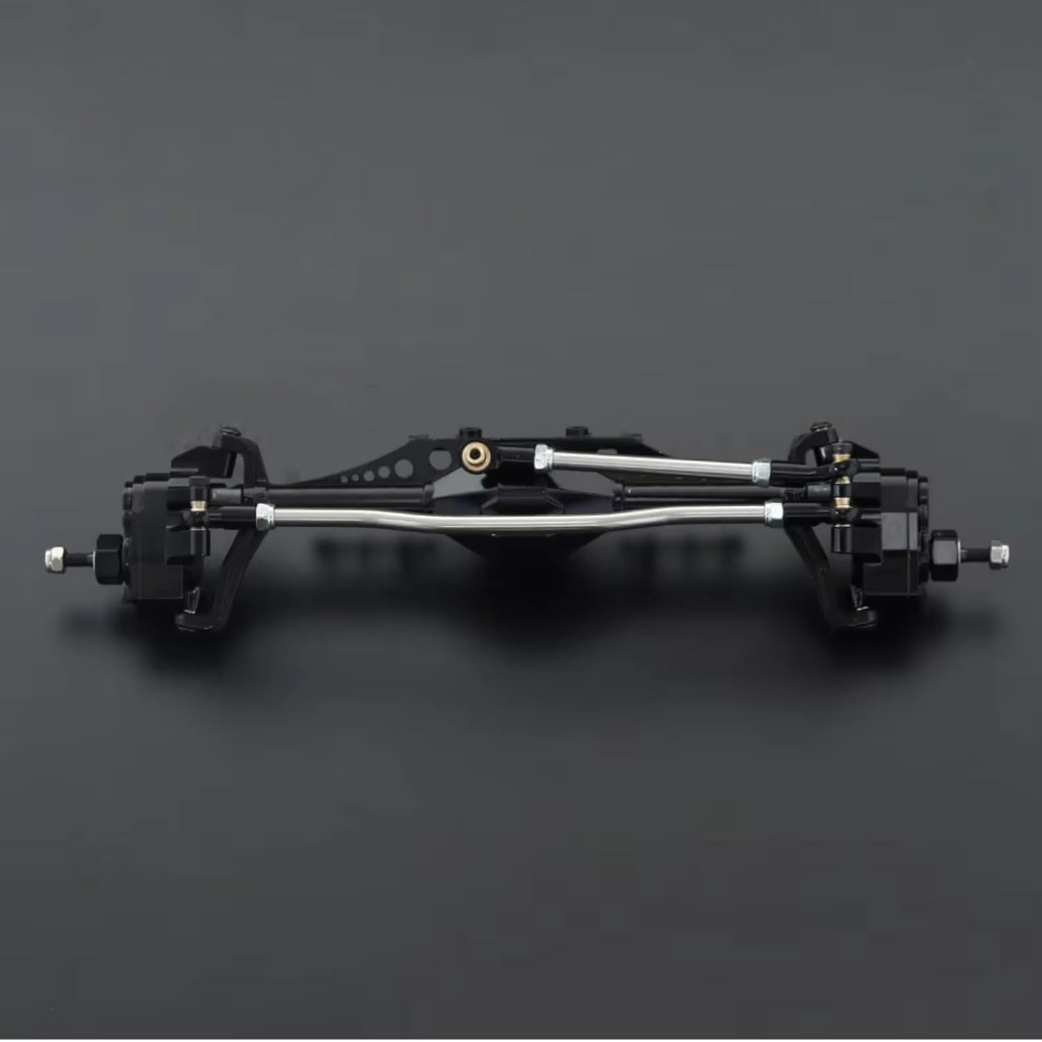 Compatible with Axial for Capra 1.9 for Unlimited Trail for UTB Currie F9 1/10 RC Crawler Car Parts Aluminum Alloy Front Rear Portal Axle RC Car Part Accessories(Black,1 Set)