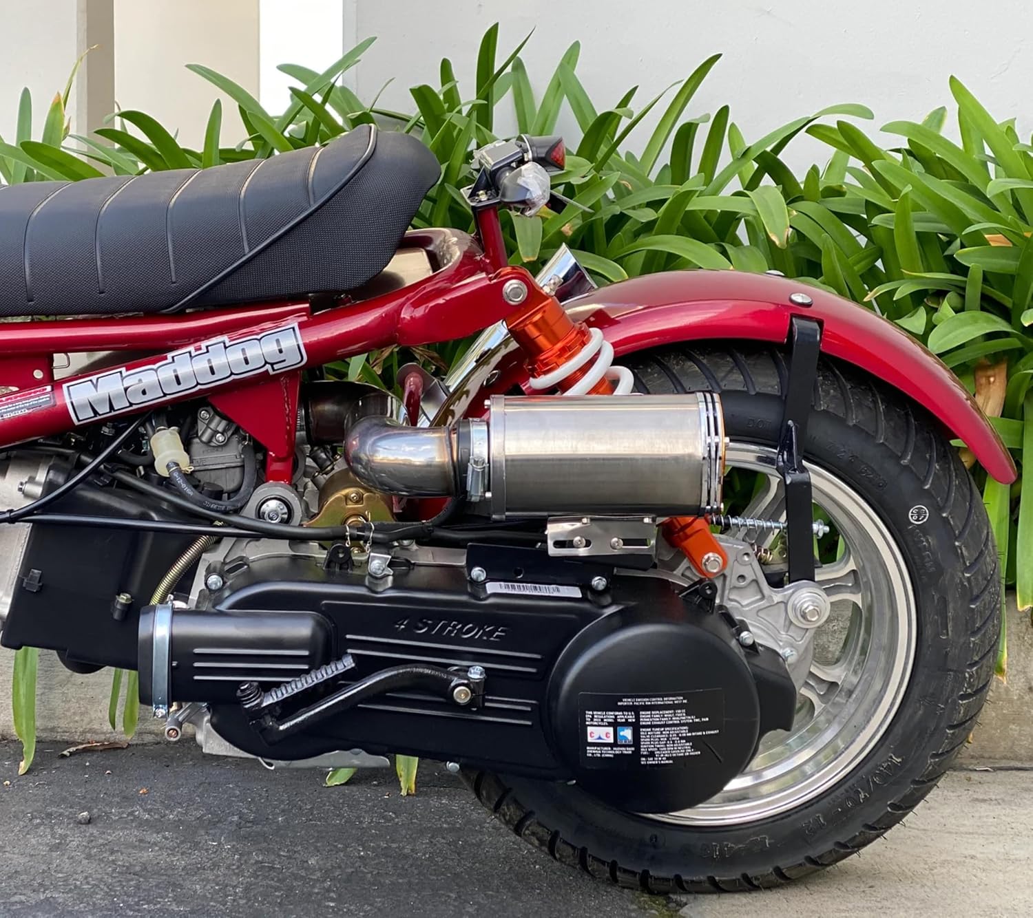 50cc Stretched Scooter Generation 4, Automatic Transmission, PMZ50-21, Street Legal Moped for Adults, LED Headlights Digital Speedometer Stretched-Out Ruckus Style, Powerful GY6 49cc Engine