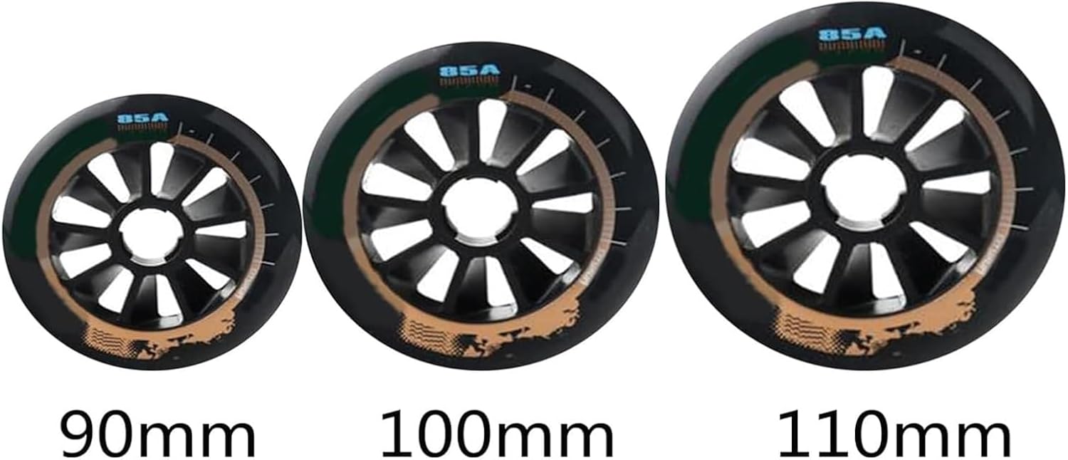 Inline Skate Wheels Indoor Outdoor Inline Skate Replacement Wheel 90Mm 100Mm 110Mm Speed Skate Wheels 8 Pcs