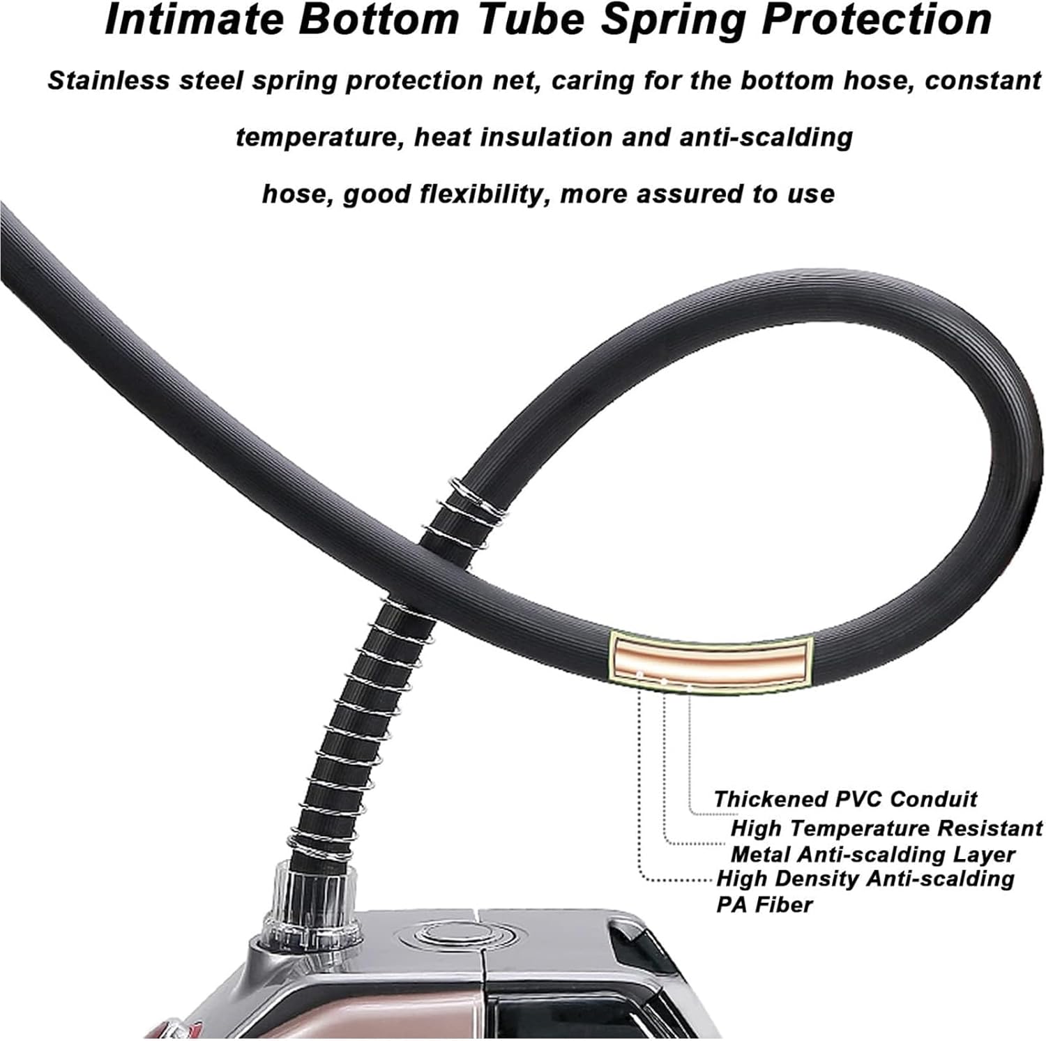 Xscxliny Clothing Steamer, 2000W Double Rod Clothing Steamer, 35S Fast Heating Continuous Steam Wrinkle Removal Machine, Steam Hanging Ironing Machine Household Small Handheld Vertical,A