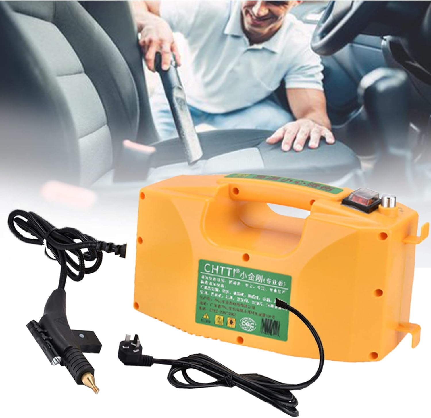 ZWEBY Portable Steam Cleaner,High Temperature Steam Cleaner,for Commercial,Industrial,Home Or Car Detail,Powerful Steam/Fast Descaling/Cycle Descaling