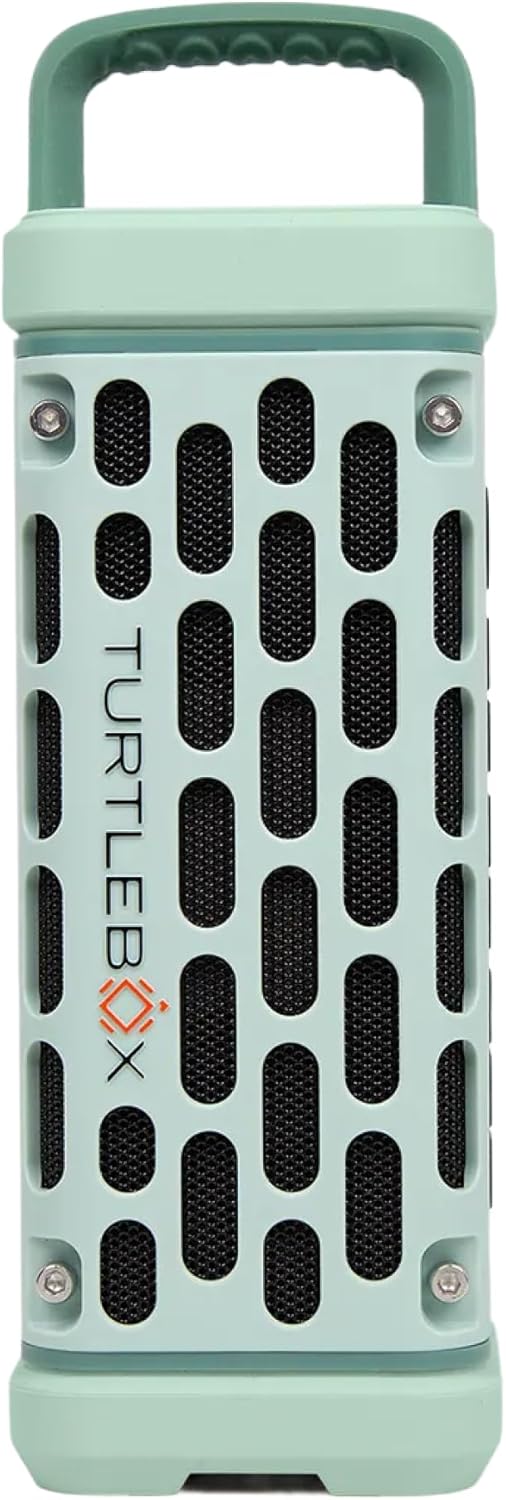 Turtlebox Ranger: Loud! Outdoor Portable Bluetooth 5.4 Speaker | Rugged, Waterproof, Ultra-Portable | Plays to 105db, Deep Bass, Shockproof, Unlimited Pairing for Full Stereo Experience, River Rock