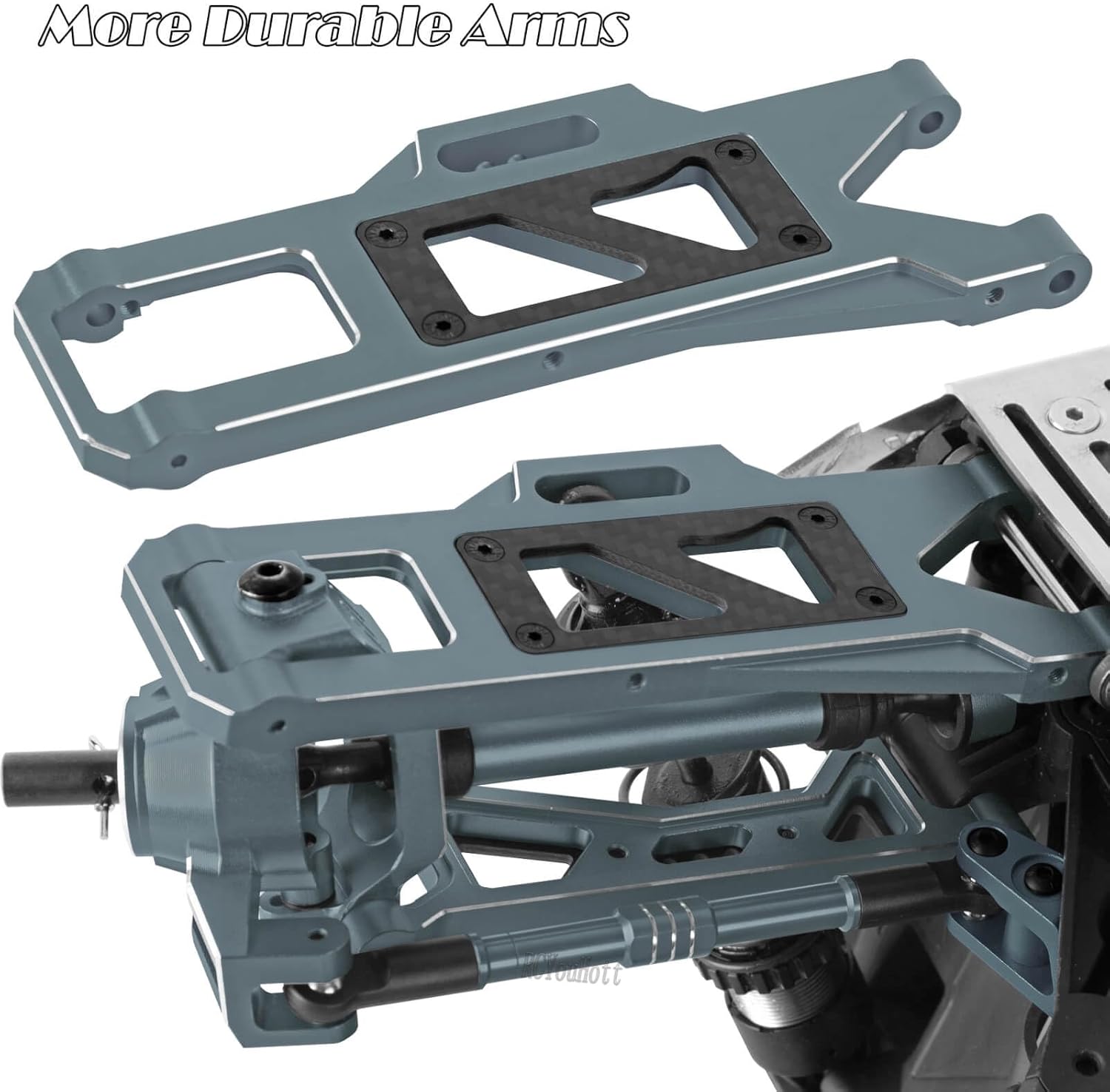 RC Aluminum Suspension Arms&Drive Shaft&Caster Block&Steering Blocks&Rear Stub Axles Carriers&Links Upgrades Part for 1/10 WideMaxx (#89086-4),CVD Driveshafts Hops Up,Titanium