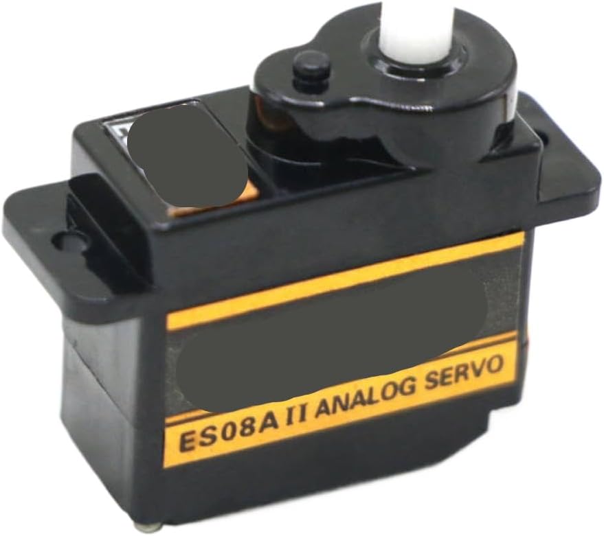 Servo Plastic Gear Analog 9g 1.8kg Sec ES08A II for RC Models Fixed Wing Airplane Compatible with DIY Parts(8 Pieces)