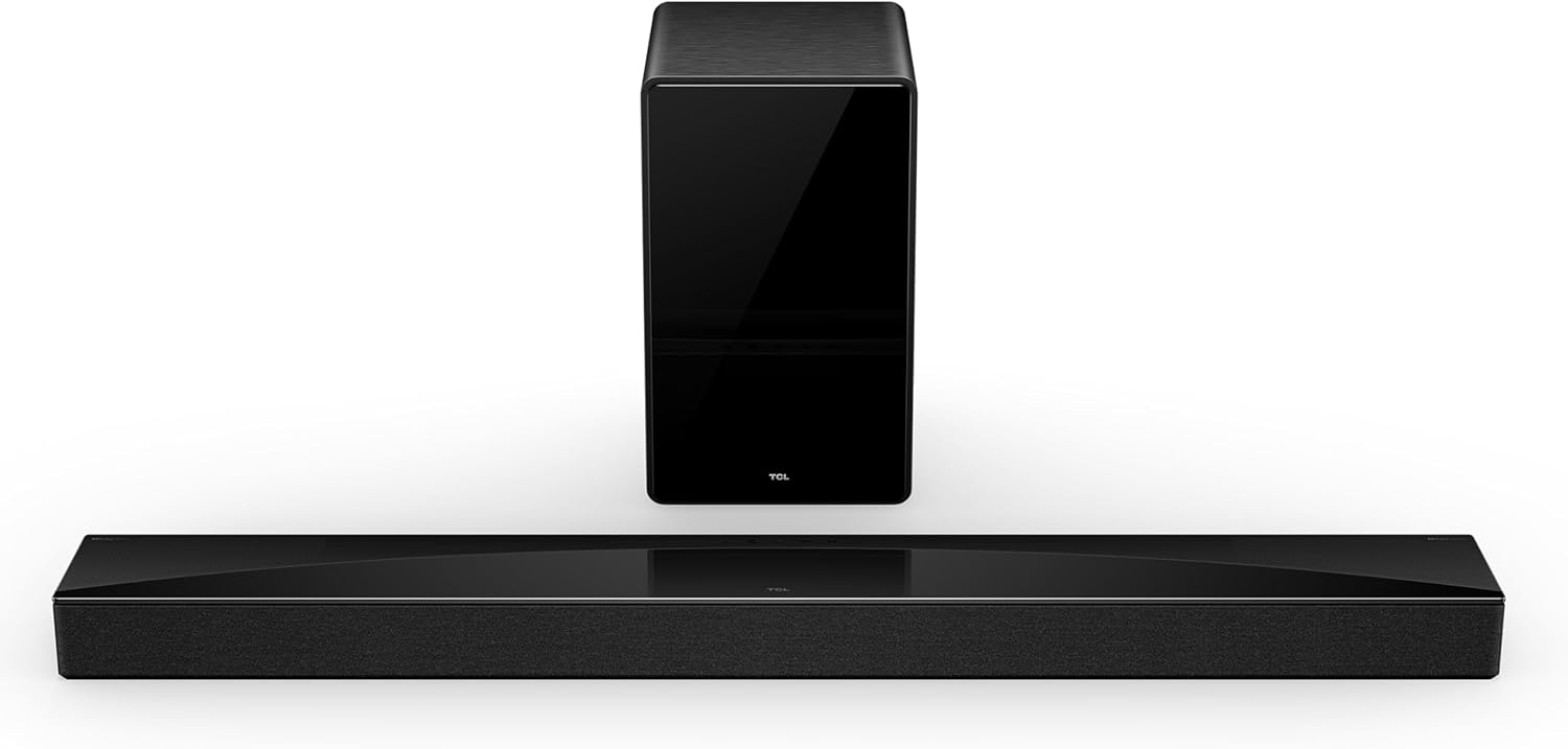 TCL Q75H 5.1.2 Sound Bar with Wireless Subwoofer for Smart TV | Dolby Atmos DTS:X Auto Room Calibration | 620W Power Bluetooth Home Theater Speaker | App Control & Remote Control | Latest Model