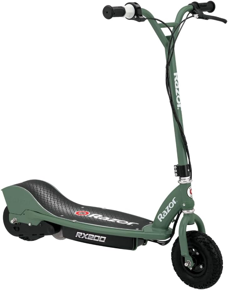 Razor Seated Electric Scooter for Ages 13+, 40-Min Ride Time, Twist-Grip Throttle, Pneumatic Tires, Removable Padded Seat