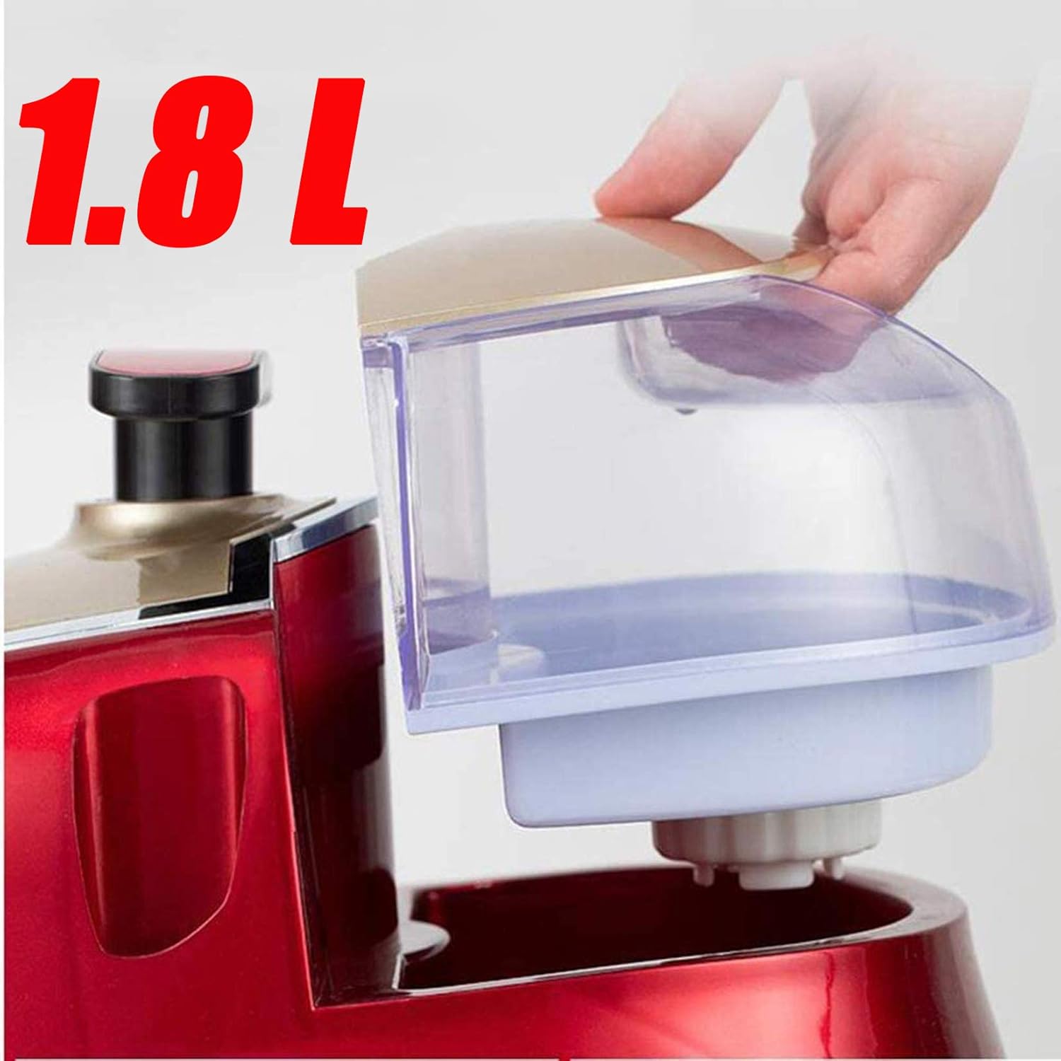 Clothes Vertical Garment Steamer Double Pole 2000W Quick Steam Household Small Hand-Held Steam Iron with Built-In Ironing Board And 1.8 L Water Tank,Gold (Gold)