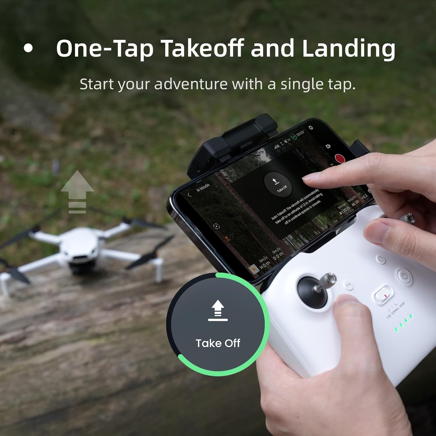 Skyrover S1 Mini Drone with 4 Batteries, 1 battery charging hub, 4K/60fps Video, 48MP Photo, 3-Axis Gimbal Stabilization, 39,000ft Video Transmission, 40-Min Flight Time, Under 249g, Auto Track
