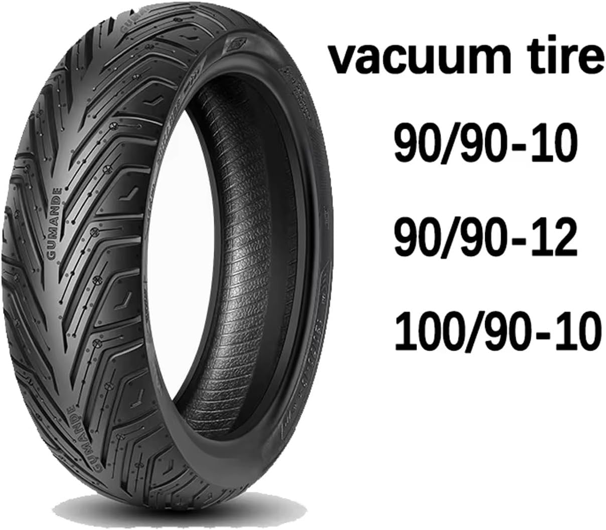 90/100-10 53J Tubeless Scooter Tire for Front/Rear - Street Use