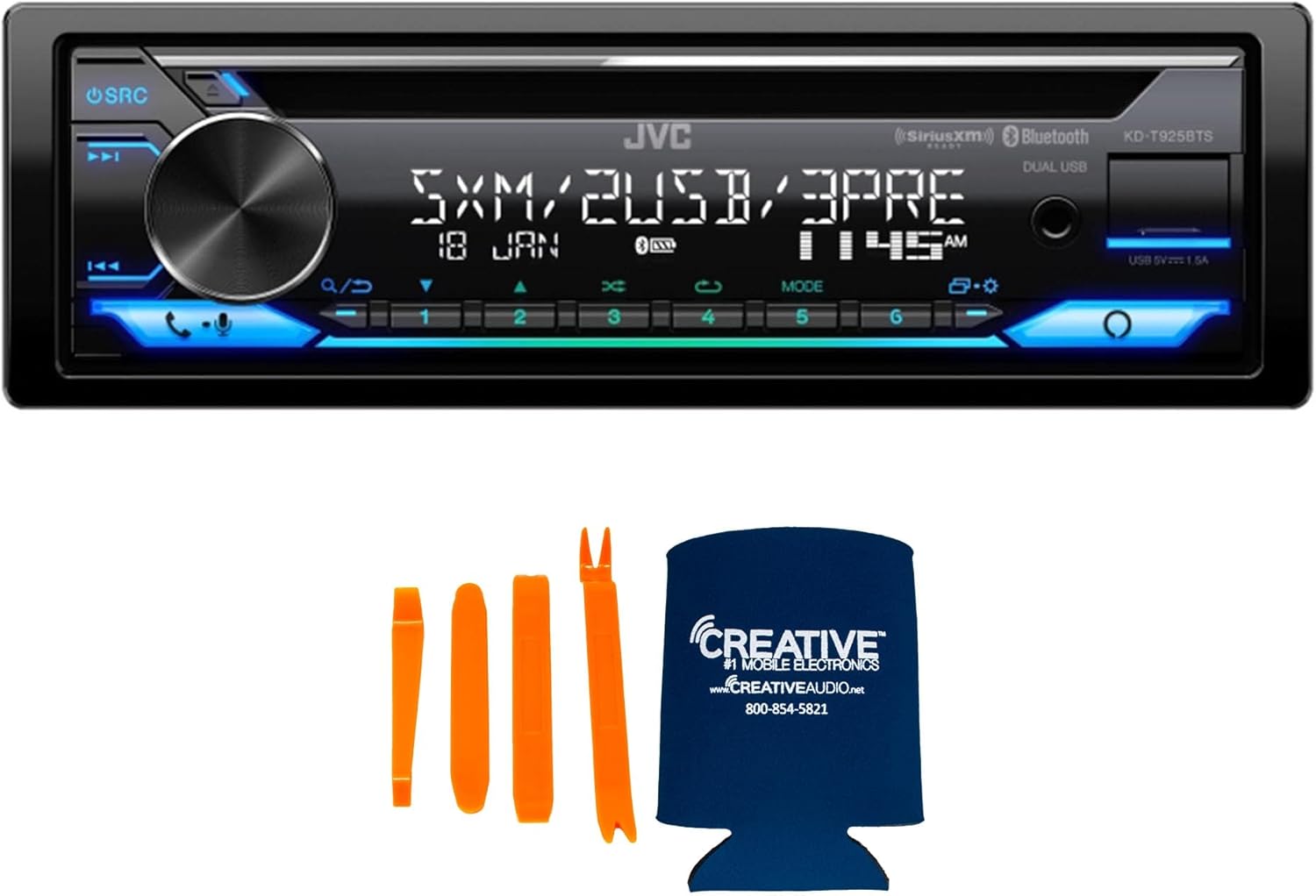 JVC KD-T925BTS CD Receiver Featuring Bluetooth