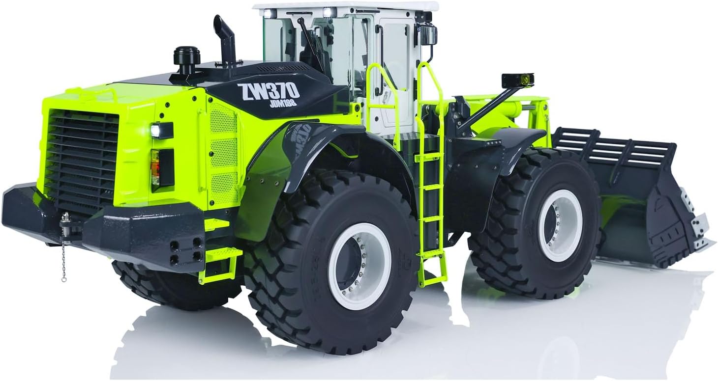 1/14 ZW370 Hydraulic RC Loader JDM 198 201 Sound System RTR Construction 2-Speed Transmission Charger Battery Motor Servo ESC Hobby Grade Model