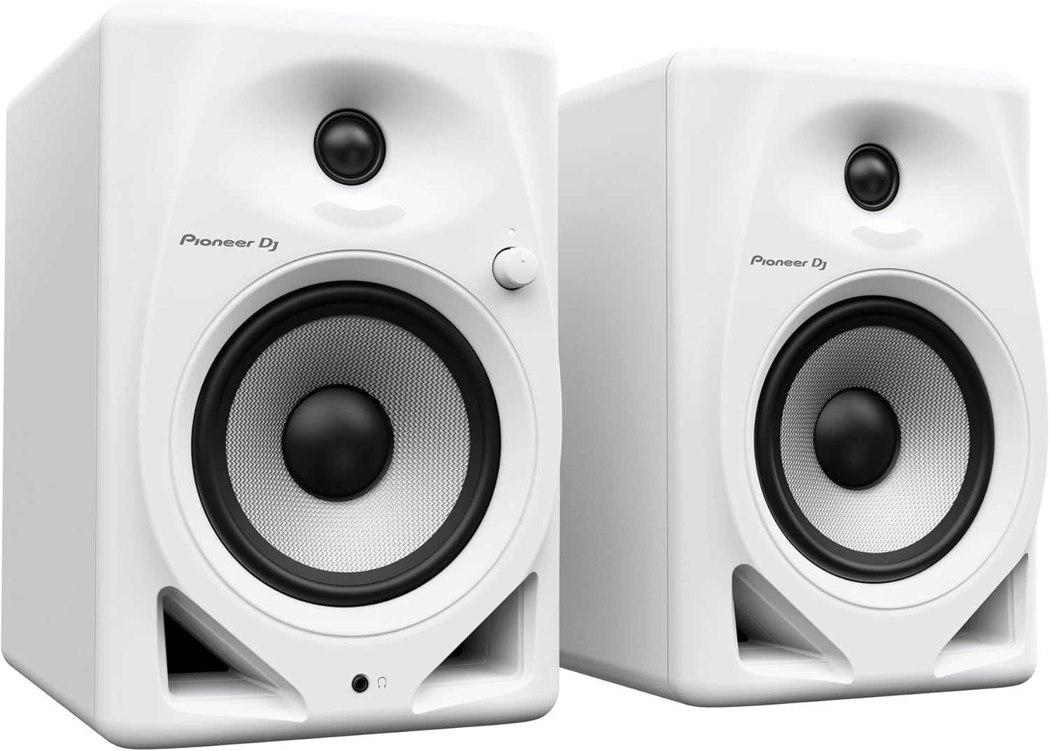 Pioneer DJ DM-50D Active 5-inch Desktop Monitor Speaker, White