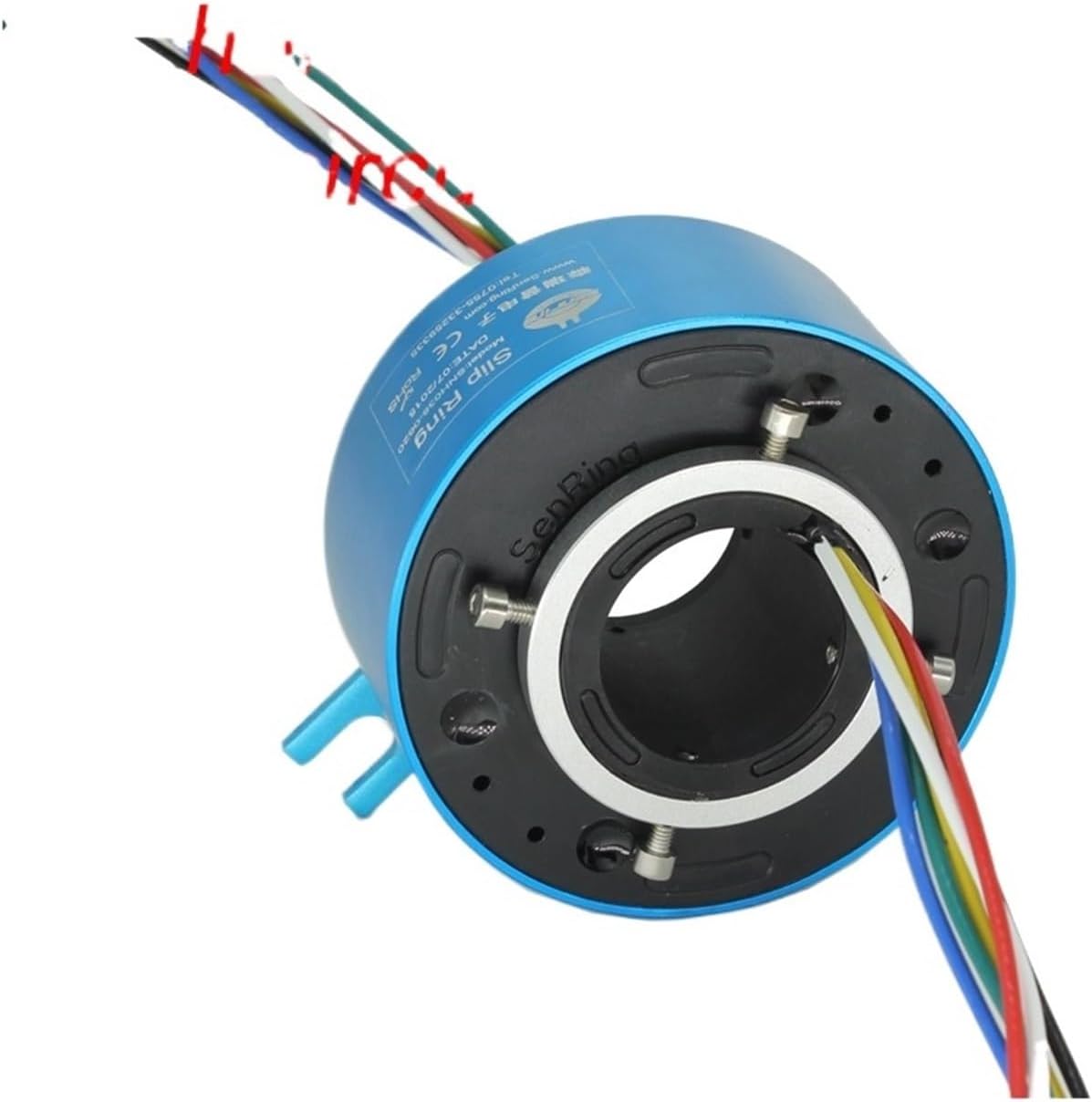 4 Circuits 20A 30mm Dia. Through Hole Slip Ring Conductive Through Bore Slip Ring Hollow Shaft Slipring for Motor