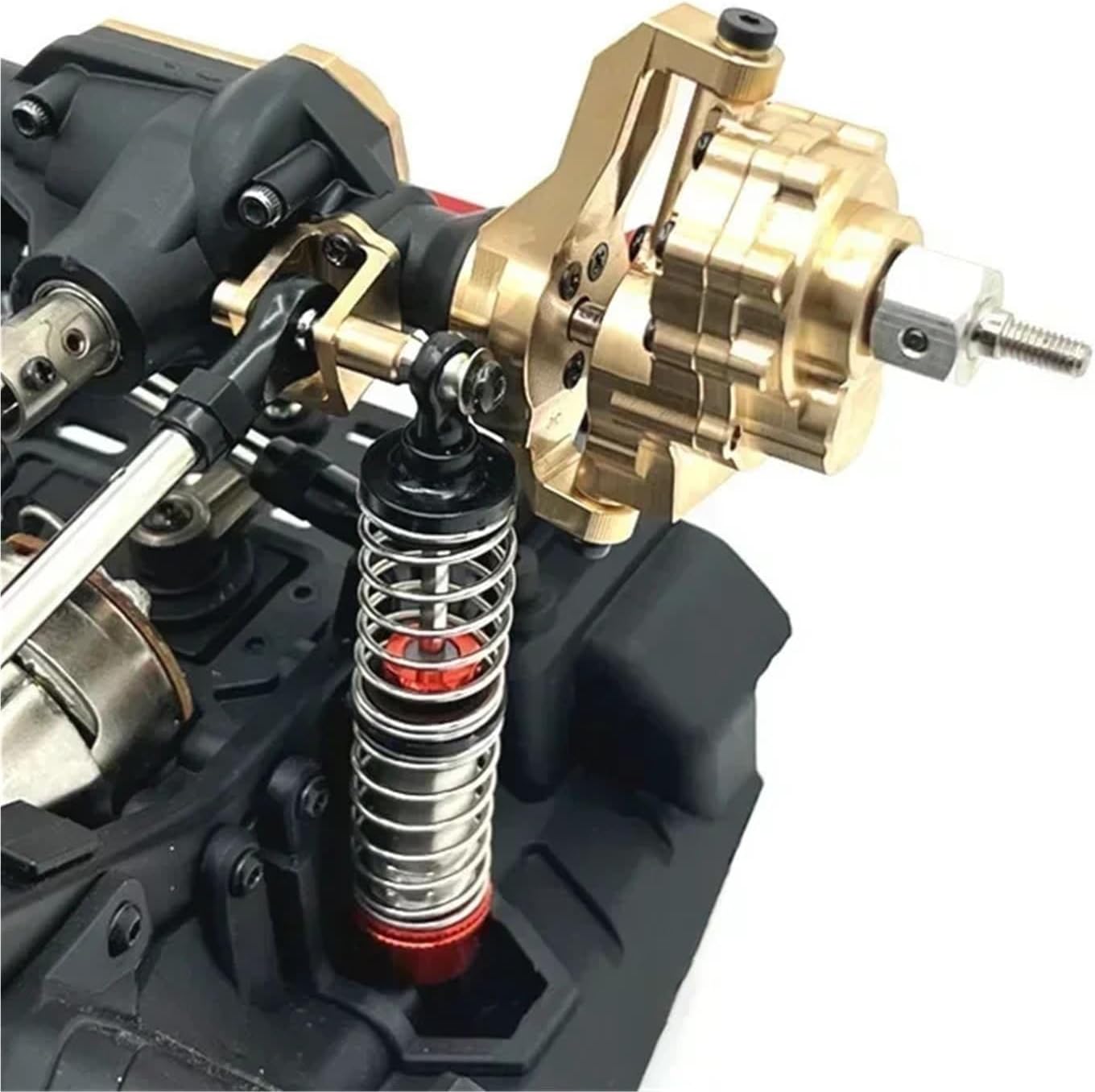 RC Car Toys For Wltoys 104006 104010 104020 104026 1/10 Brass Portal Axle Gear Housing Brass RC Car Upgrade Parts Accessories