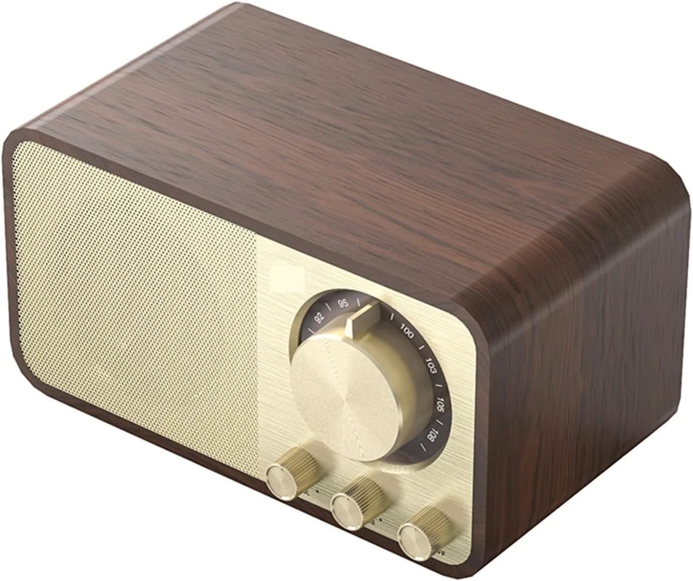 Wooden Retro Classic Soundbox -Compatible 5.0 Stereo Speaker Surround Super Bass Subwoofer Radio for Computer