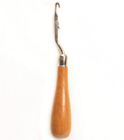 Bent Latch Hook Wood Handle