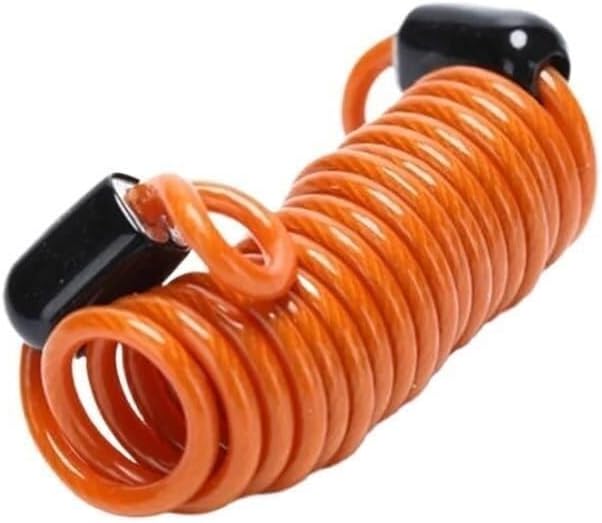 Anti-Theft Motorcycle Bike Security Lock, Portable Combination Padlock with Protective Cover, Waterproof Rust-Resistant(1m)