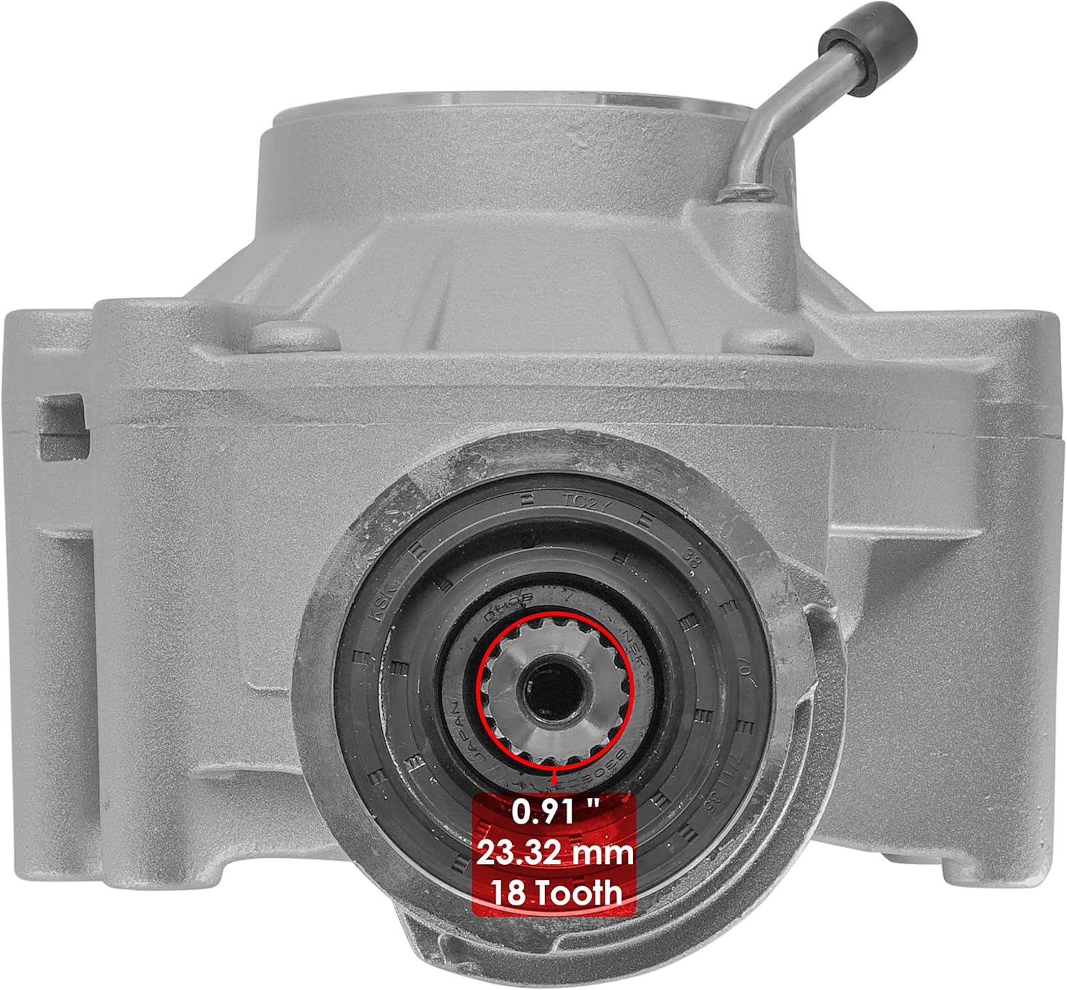 Caltric Complete Rear Differential Diff Compatible with Can-Am Outlander Max 650 4X4 2013-2018