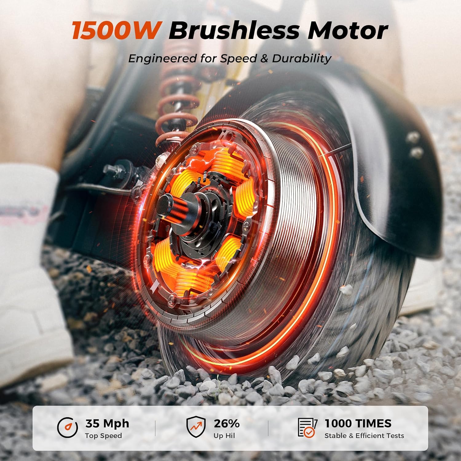 iScooter Adults Electric Scooter with Seat, 1500W Motor, 45 Miles Long Range, 35MPH Top Speed,15