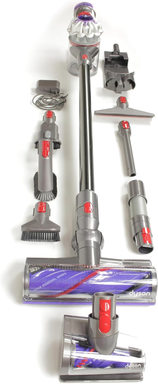 Dyson V8 Animal Extra Cordless Vacuum Cleaner, Silver/Purple