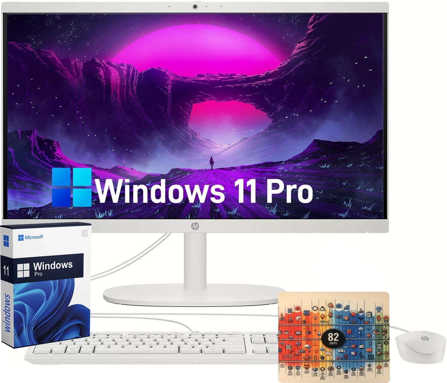 HP All in One Desktop Computer PC, 21.5