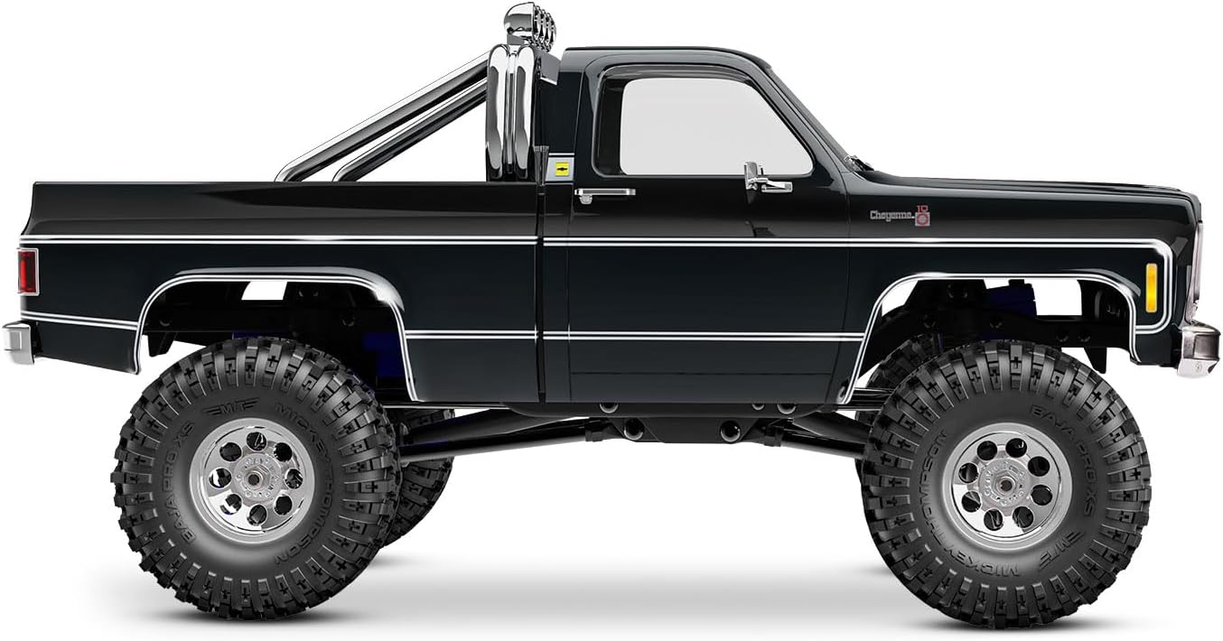 Traxxas 97064-1-BLK - TRX-4M Chevy K10 High Trail 1/18 4X4 Crawler RTR, Black