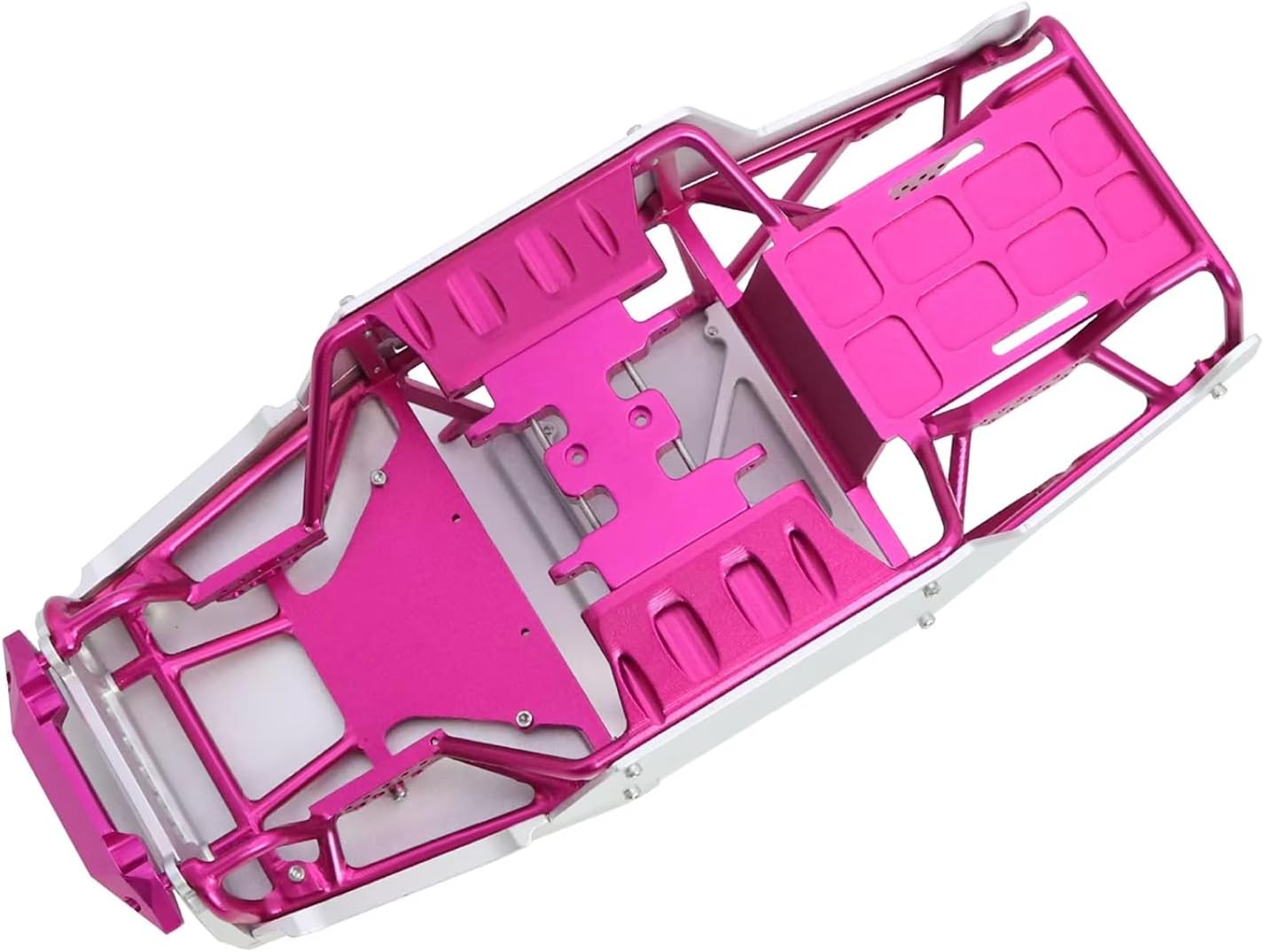 RC Repairs Models For Axial For SCX24 For Ripper 1/24 CNC Aluminum Frame Body Shell Rocks Cage Tube Chassis RC Crawler Upgrades(Pink)