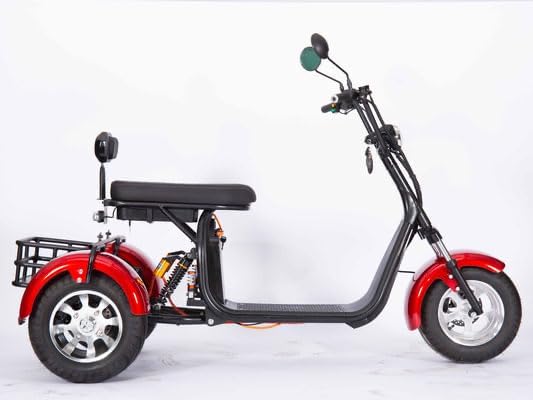 CT-3 Electric Tricycle Scooter, Three Wheel Design with Rear Cargo Rack
