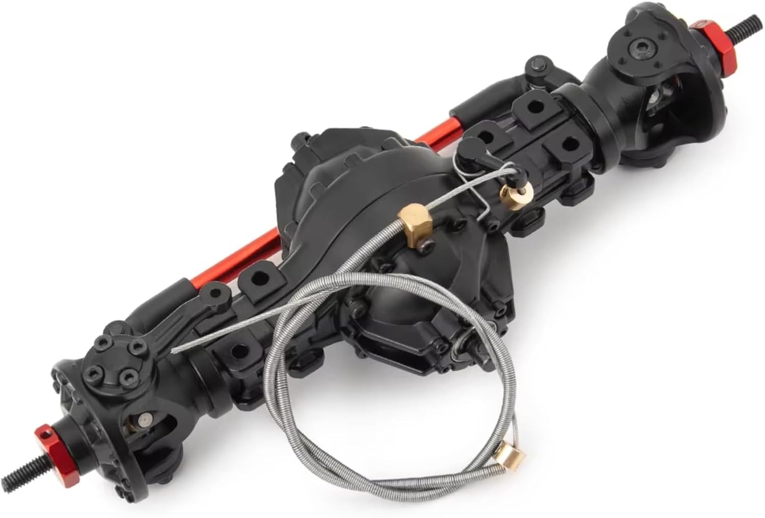 for Tamiya 1/14 Metal Alloy Front Rear Medium Differential Axle Built-in Gear RC Upgrade Parts Accessories RC Car Parts(Front)