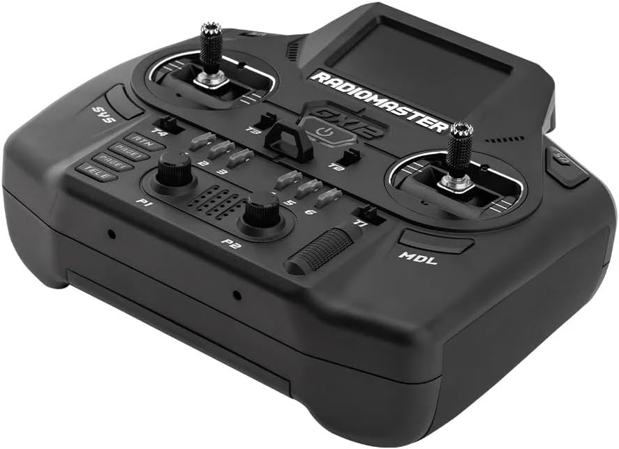 Radiomaster GX12 Dual Band Antenna Gemini XROSSBAND EXpressLRS 1000HZ 3D Digital CNC Hall Gimbal Radio Controller (GX12 ELRS M2 5000)