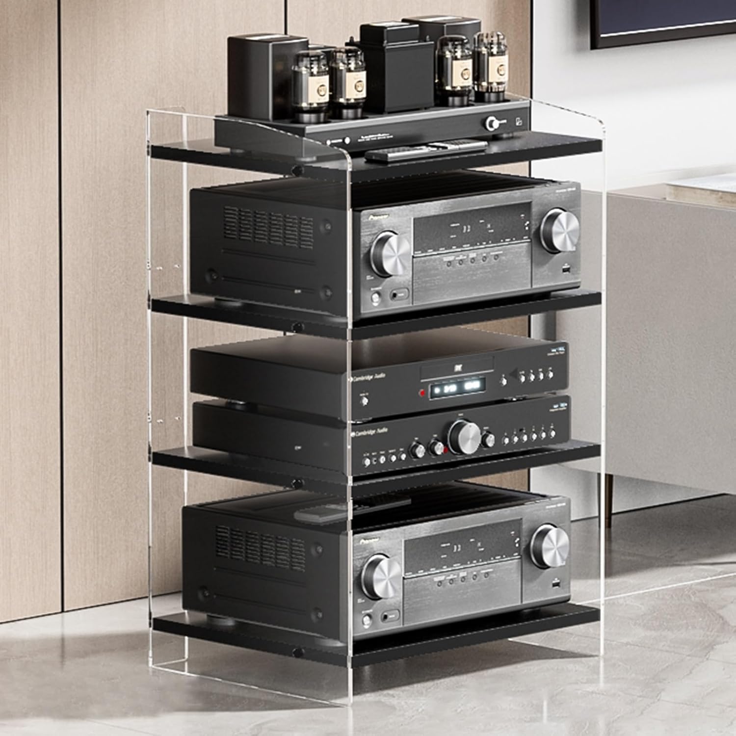 Adjustable Acrylic Media Stand