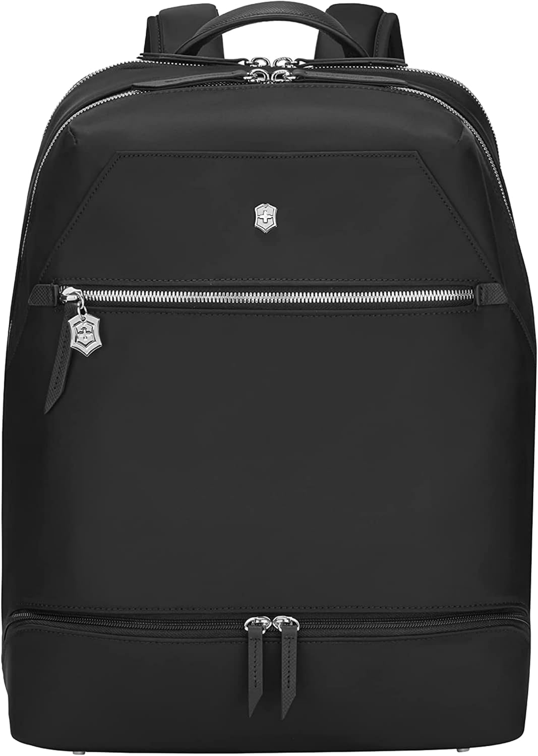Victorinox Victoria Signature Deluxe Backpack - Professional Laptop Backpack for Women - Holds Computer & Tablet - Includes Clutch - 18 Liters, Black