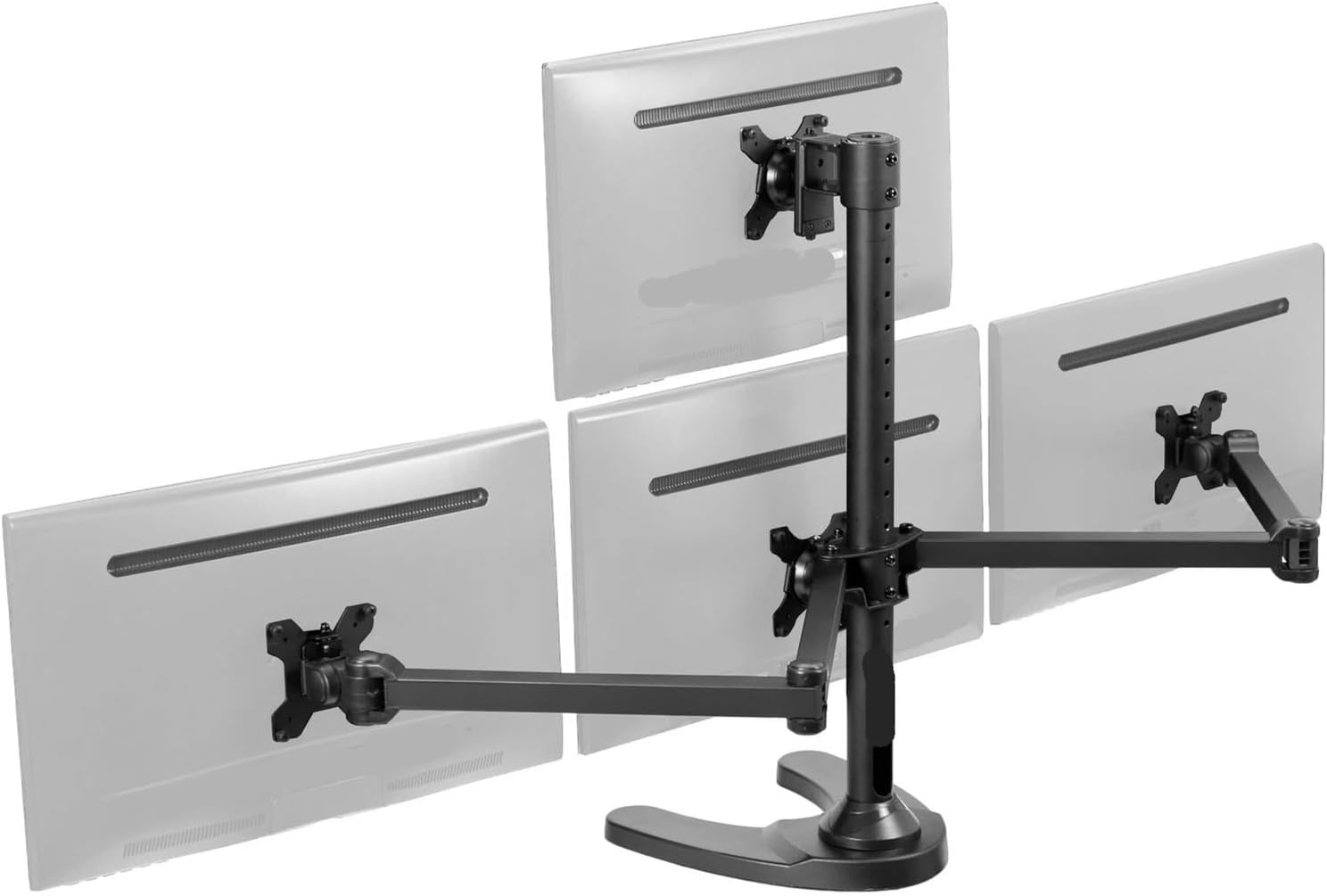 Steel Quad Bracket Adjustable 3+1 Bracket | 4 Screens up to 32 inches