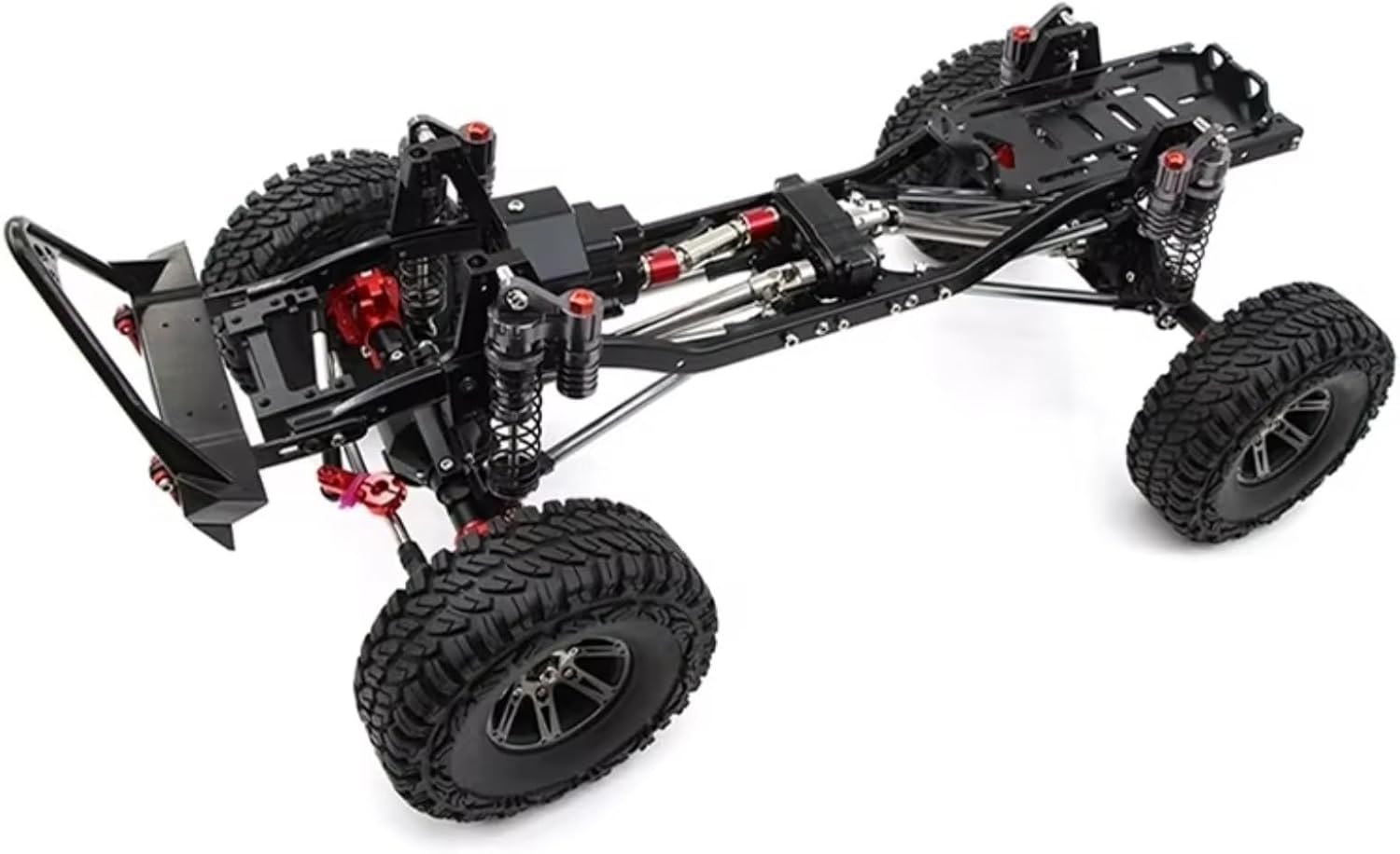 Rc Parts For Axial For SCX10 For SCX10 II 1/10 RC Crawler Car Front Motor Transmission Prefixal Gearbox Transfer Case Upgrade Parts(Black)