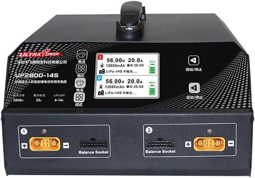 UP2800-14S LiPo LiHv 4.45V Battery Charger for Tattu Smart Battery 12S 14S 2800W