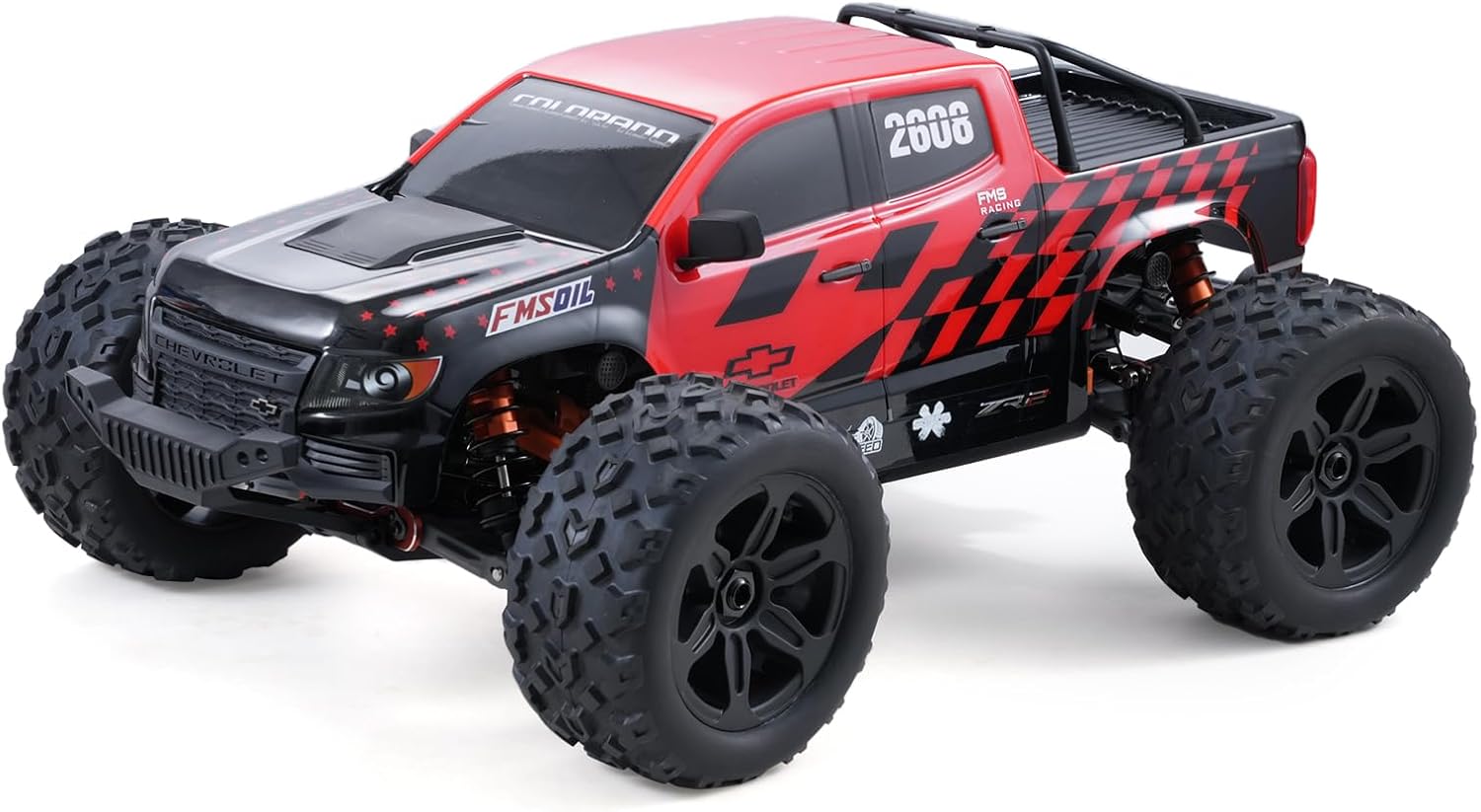 FMS 1/10 Chevrolet Colorado RC Truck, FMT10 Brushless High-Speed RC Monster Car, Licensed 4WD Off-Road Crawler for Adults Hobby Gifts Toys (RS Version)