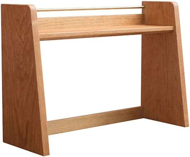 Book Shelf Bookcase Bookshelf Desktop Wooden CD Rack Magazine Display Rack Office File Rack Kitchen Shelves Open Small Bookshelf Bookshelf Storage Organizer Freestanding (Color : B) (A)