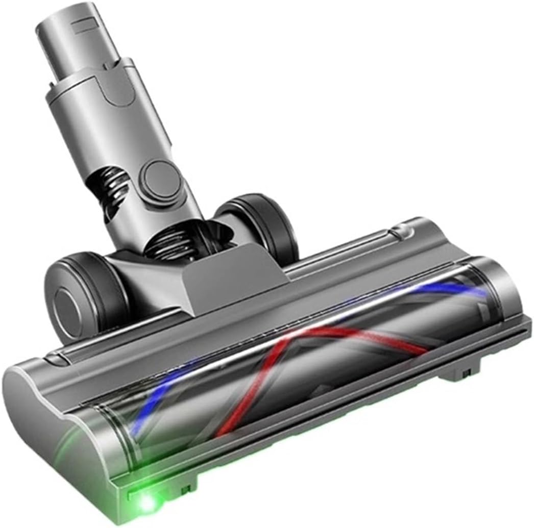 KUDWFPWN Compatible with Dyson V6 DC58 DC59 DC62 DC72 Electric Floor Brush Head - Vacuum Attachment with LED Dust Lights for Hardwood, Carpet & Tile Floor Cleaning​